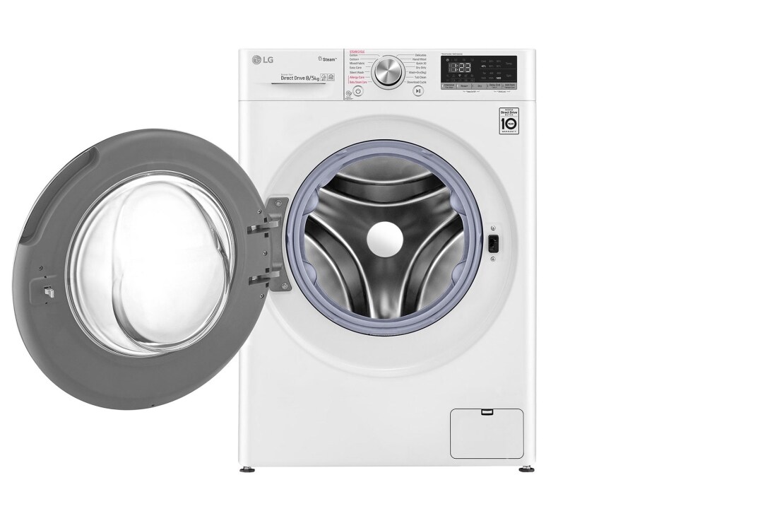 LG V400 serijos 8kg skalbimo mašina su džiovykle, gylis 56,5cm, F4DN408S0, thumbnail 15