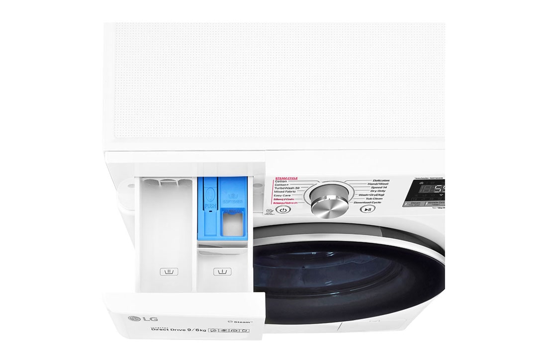 LG V700 serijos 9kg skalbimo mašina su džiovykle, gylis 56cm, F4DV709H1, thumbnail 6