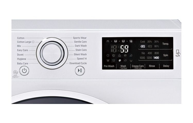 LG 8kg „6 Motion TurboWash™“ skalbimo mašina, F14U2TDN0, thumbnail 4