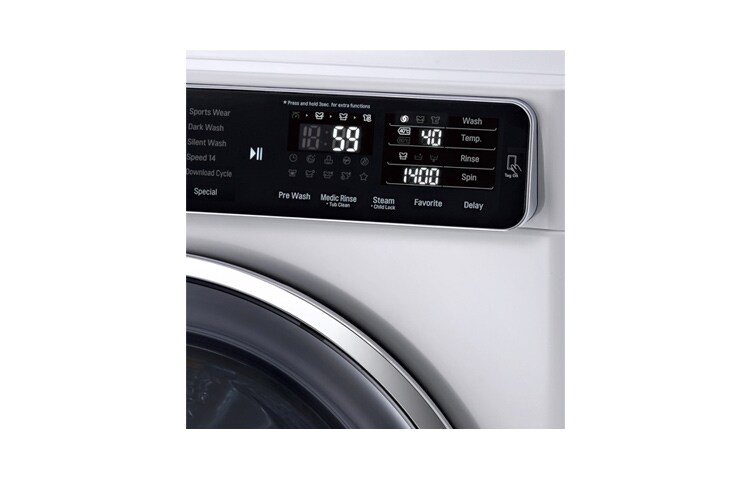 LG 8kg „TrueSteam TurboWash™“ skalbimo mašina, FH4U1TBS2, thumbnail 3