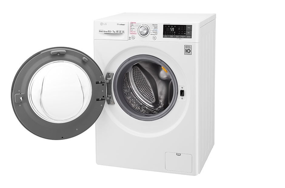 LG skalbyklė 10.5 kg | AIDD | E | Gylis 61 cm | Balta |Turbowash360 | Steam | WiFi | F4J8JH2W, F4J8JH2W, thumbnail 7