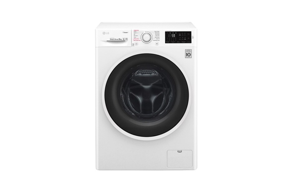 LG 8kg „6 Motion“ skalbimo mašina su garų funkcija, F4J6TY0W