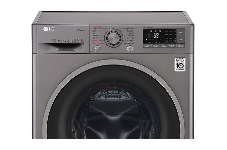 LG 7kg „TurboWash™“ skalbimo mašina su garų funkcija, A+++ -10% klasė, F2J7HY8S, thumbnail 7