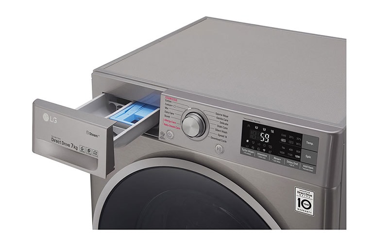 LG 7kg „TurboWash™“ skalbimo mašina su garų funkcija, A+++ -10% klasė, F2J7HY8S, thumbnail 8