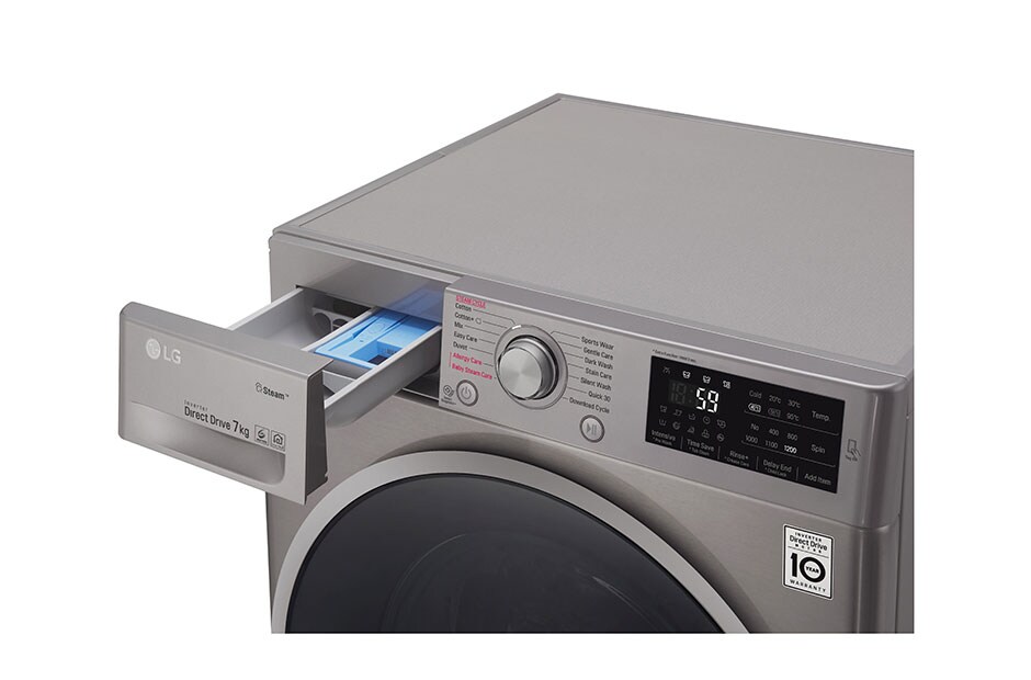 LG 7kg „6 Motion“ skalbimo mašina su garų funkcija, F2J6QY8S, thumbnail 4