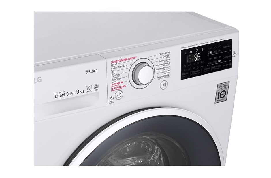 LG 9kg „6 Motion“ skalbimo mašina su garų funkcija, F4J6VY0W, thumbnail 7
