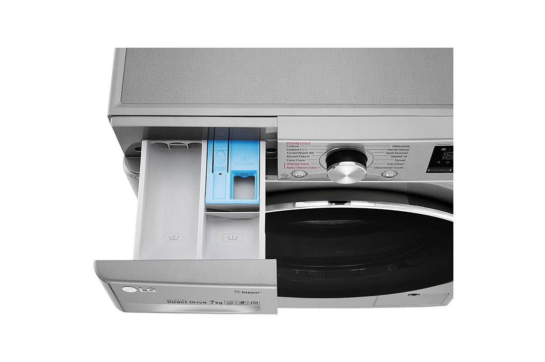 LG V600 serijos 7kg skalbimo mašina, gylis 45,5cm, F2WN6S7S2T, thumbnail 6