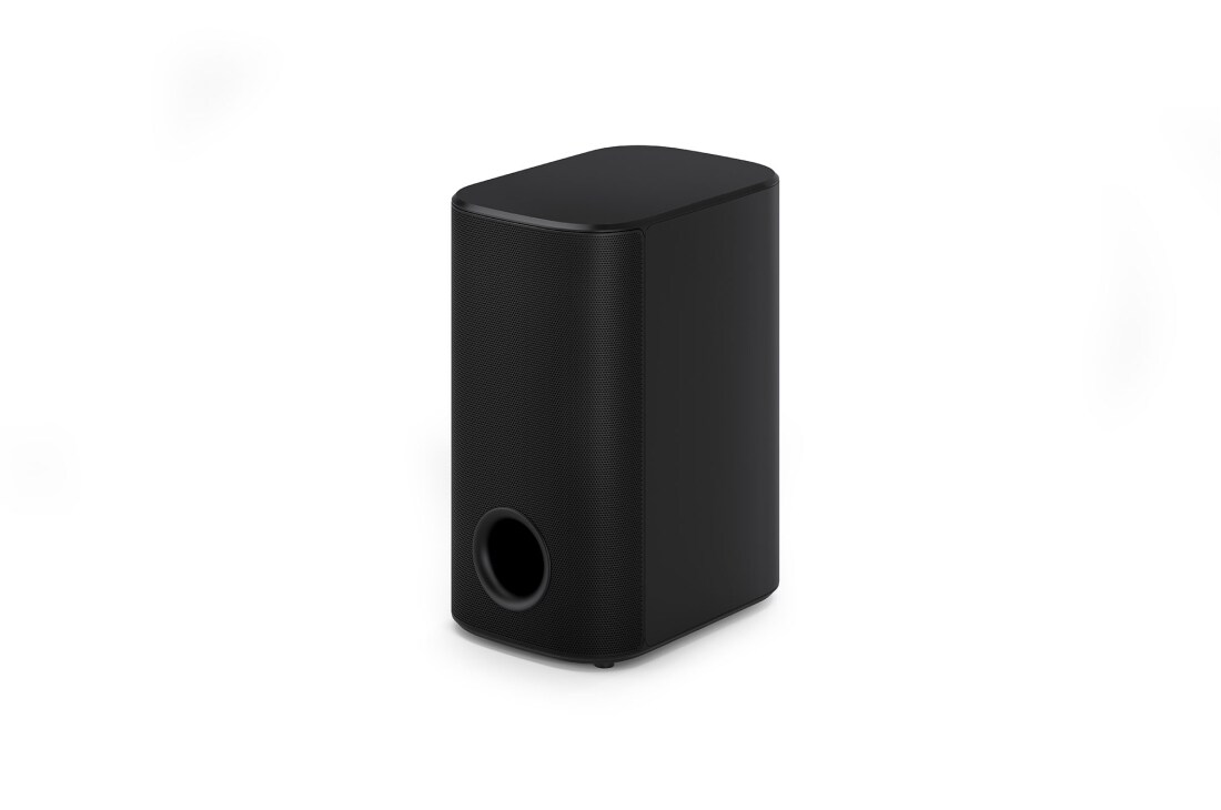 LG „Soundbar“ garso sistema S77TY su „Dolby Atmos“ ir 3.1.3 kanalais, Žemų dažnių garsiakalbio vaizdas kampu, S77TY, thumbnail 8