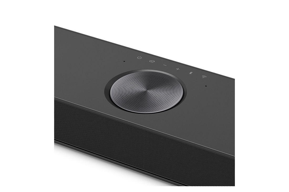 LG 570W, 5.1.3 kanalų S90TY LG „Soundbar“ garso sistema su „Dolby Atmos“, LG „Soundbar“ S90TY centrinio į viršų nukreipto garsiakalbio vaizdas iš viršaus ir kampu, S90TY, thumbnail 5