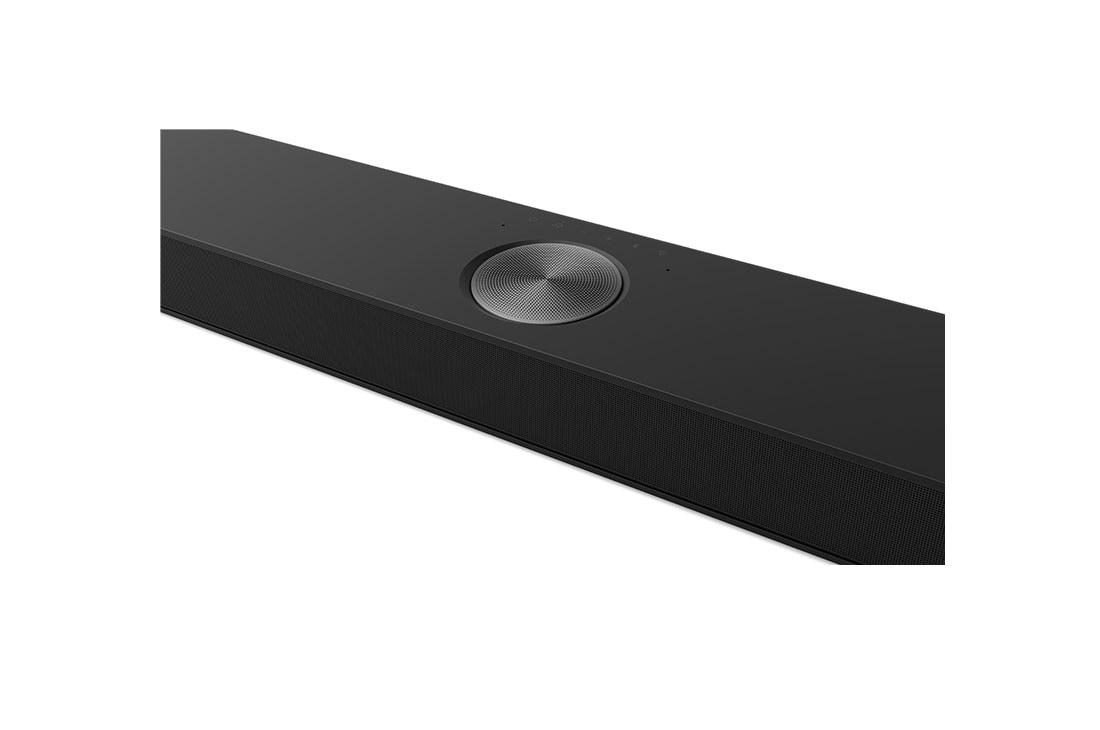 LG 9.1.5 kanalų konfigūracijos LG namų kino garso sistema „Soundbar“ su erdvinio garso ir galinėmis kolonėlėmis S95TR, „Soundbar“ vaizdas kampu iš arti, S95TR, thumbnail 5
