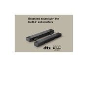 LG 50W, 2.0 kanalų S20A LG „Soundbar“ garso sistema, UPS kortelė: Subalansuotas garsas su integruotu vidutinių dažnių garsiakalbiu, S20A, thumbnail 11