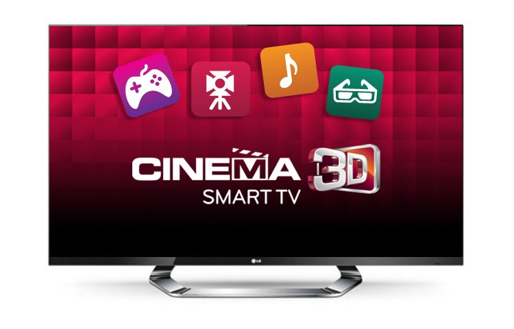 LG 55'' 3D LED televizorius, „Cinema Screen“ dizainas, „LG Smart TV“, „Cinema 3D“, nuotolinio valdymo pultelis „Magic Remote“, WiDi, MCI 800, 55LM760S