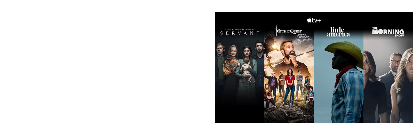 Apple TV+ nelja populaarsema filmi/sarja pisipildid