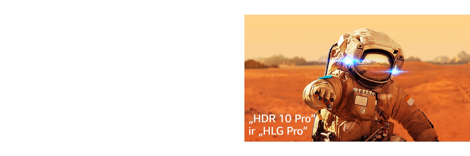 „Marvel“ filmo „Iron Man“ kortelė su „HLG pro“ ir „HDR 10 Pro“ logotipais