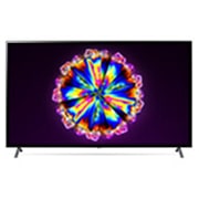 LG 75 colių  „NanoCell“ 4K televizorius su procesoriumi „α7“ ir HGIG režimu žaidimams, vaizdas iš priekio su papildomu vaizdu, 75NANO903NA, thumbnail 2