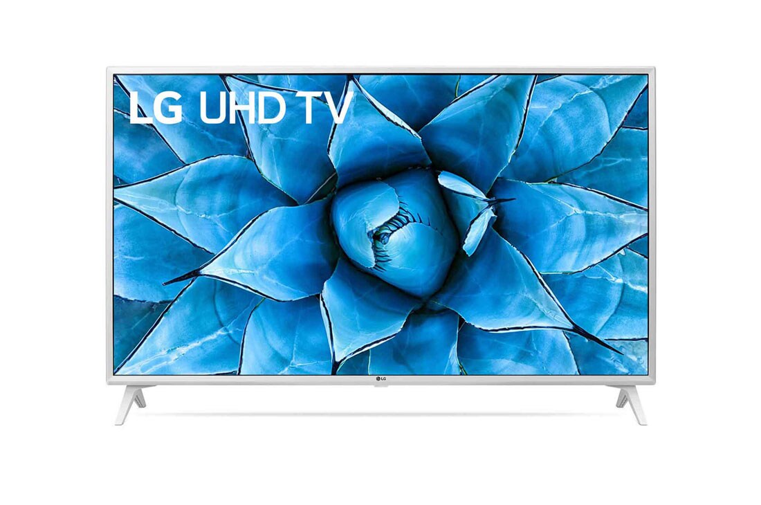 LG 49 colių UHD 4K televizorius, vaizdas iš priekio su papildomu vaizdu, 49UN73903LE