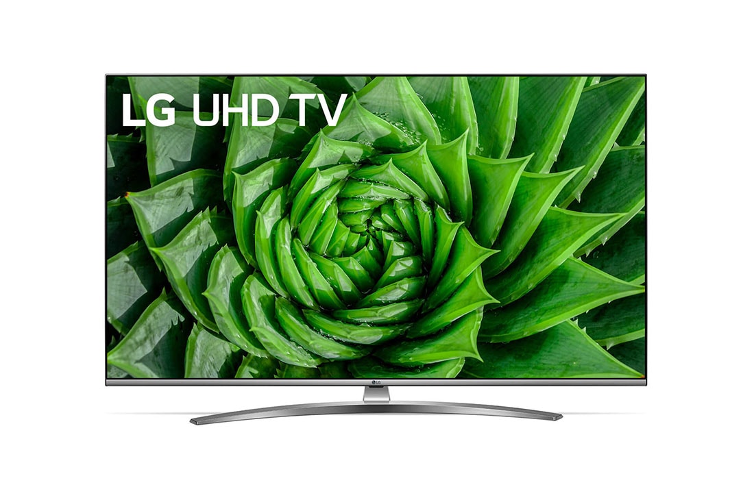 LG 55 colių UHD 4K televizorius, vaizdas iš priekio su papildomu vaizdu, 55UN81003LB