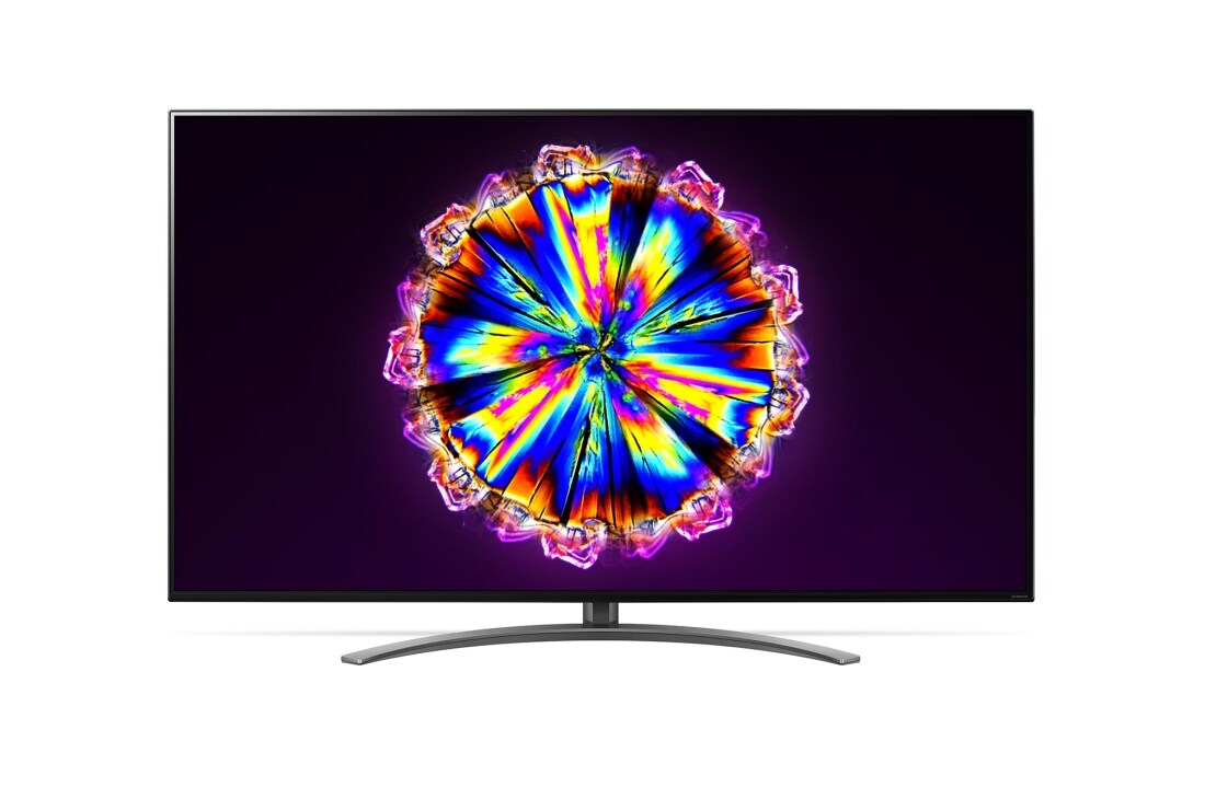 LG 75 colių „NanoCell“ 4K TV su procesoriumi „α7“ ir garso technologija „Dolby Atmos“, vaizdas iš priekio, 75NANO913NA, thumbnail 2