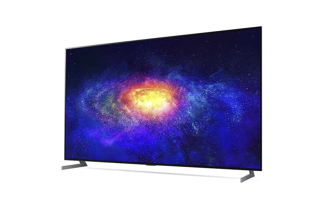 LG 77 colių OLED 8K televizorius, 30 laipsnių vaizdas iš šono su papildomu vaizdu, OLED77ZX9LA, thumbnail 2