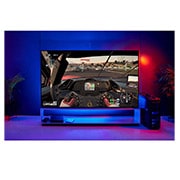 LG 86 colių OLED 8K televizorius, Dideliame TV ekrane rodomas lenktynių žaidimas, OLED88ZX9LA, thumbnail 11