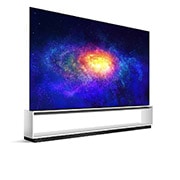 LG 86 colių OLED 8K televizorius, 60 laipsnių vaizdas iš šono su papildomu vaizdu, OLED88ZX9LA, thumbnail 5