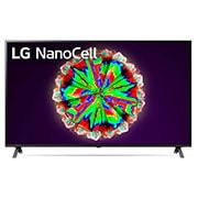 LG 49 colių „NanoCell“ 4K televizorius su „HDR10 Pro“ ir HGIG režimu žaidimams, vaizdas iš priekio su papildomu vaizdu, 49NANO803NA, thumbnail 1