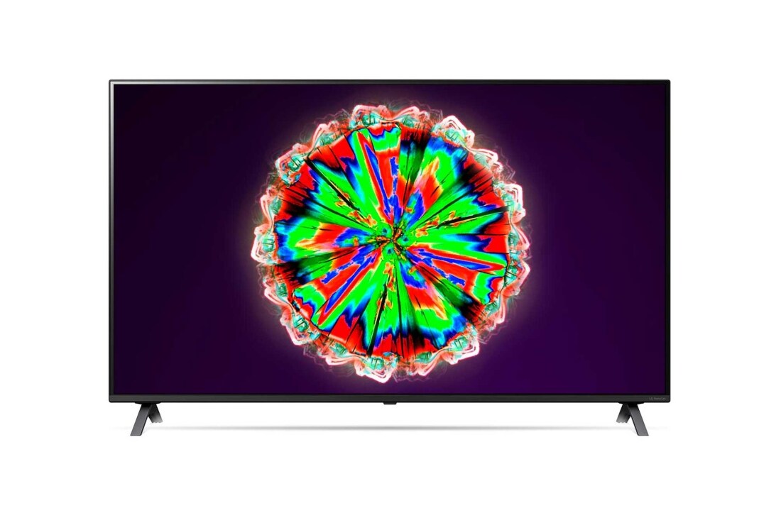 LG 55 colių „NanoCell“ 4K televizorius su „HDR10 Pro“ ir HGIG režimu žaidimams, vaizdas iš priekio, 55NANO803NA, thumbnail 2