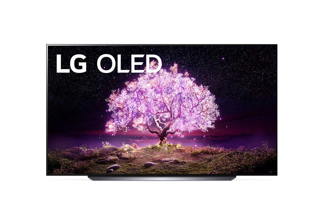 LG 48'' 4K OLED TV C1, vaizdas iš priekio, OLED48C12LA