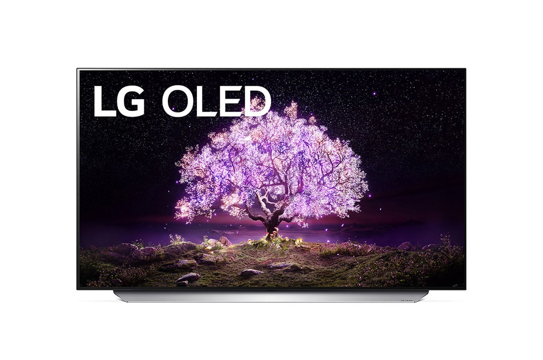 LG 55'' 4K OLED TV C1, vaizdas iš priekio, OLED55C16LA