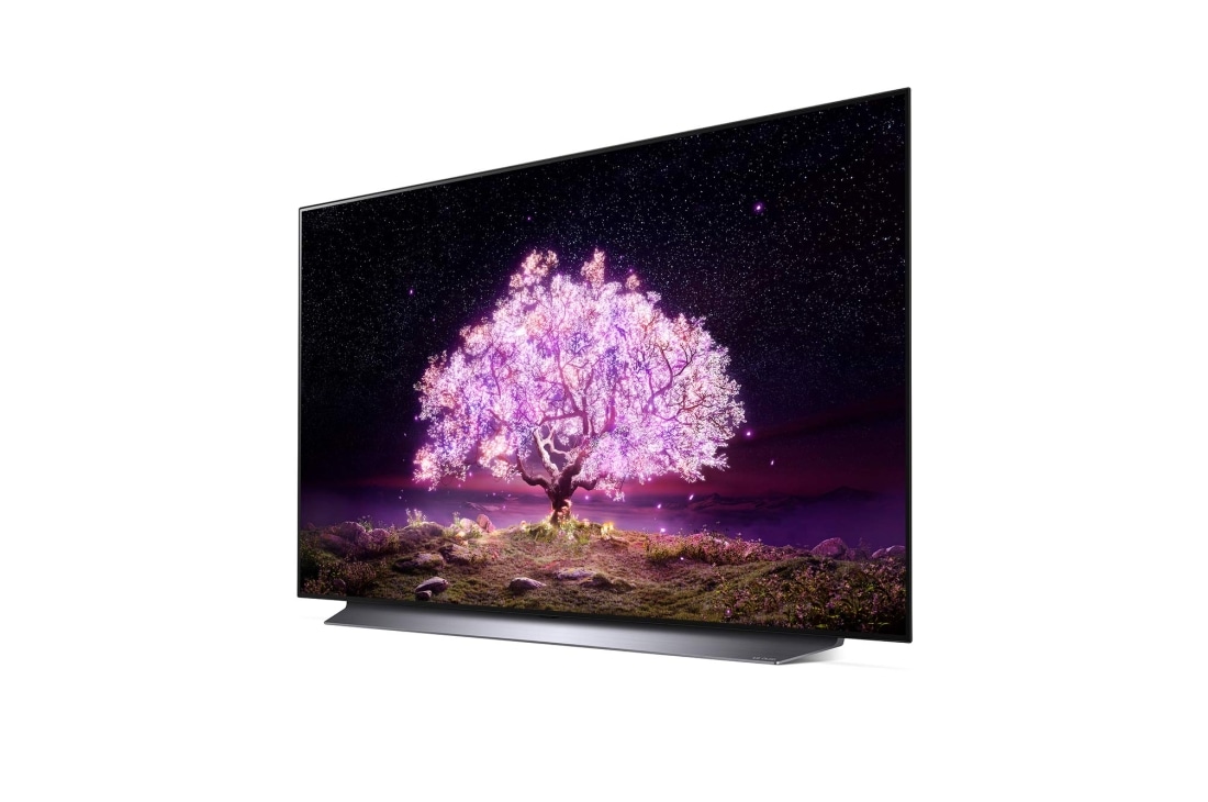 LG 55'' 4K OLED TV C1, vaizdas iš viršaus, OLED55C11LB, thumbnail 3