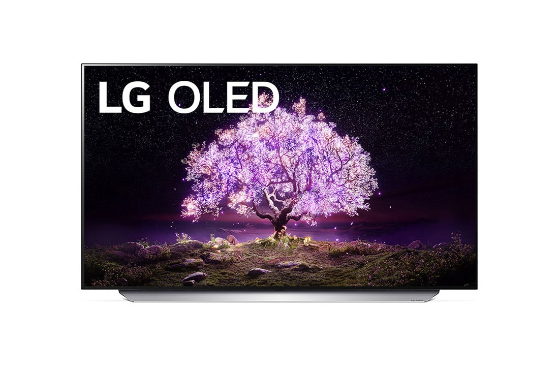 LG 65'' 4K OLED TV C1 , vaizdas iš priekio, OLED65C15LA