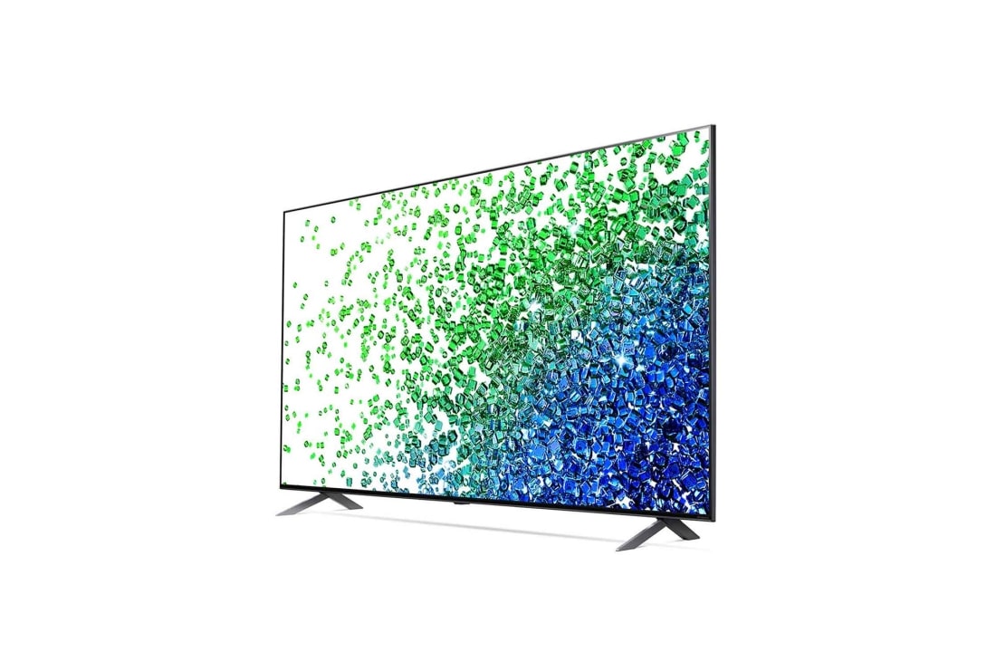 LG 75 colių NanoCell 4K teler koos protsessor α7 ja helisüsteem Dolby Atmos, 30 laipsnių vaizdas iš šono su papildomu vaizdu, 75NANO803PA, thumbnail 3