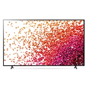 LG 75 colių NanoCell 4K teler koos protsessor α7 ja helisüsteem Dolby Atmos, vaizdas iš priekio su papildomu vaizdu, 75NANO753PA, thumbnail 2