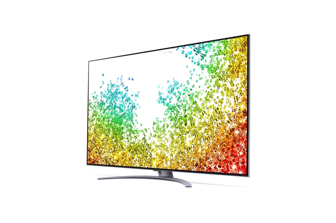 LG 65 colių NanoCell 8K teler koos protsessor α7 ja helisüsteem Dolby Atmos, 30 laipsnių vaizdas iš šono su papildomu vaizdu, 65NANO963PA, thumbnail 3