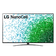 LG 65 colių NanoCell 4K teler koos protsessor α7 ja helisüsteem Dolby Atmos, LG „NanoCell“ TV vaizdas iš priekio, 65NANO813PA, thumbnail 1