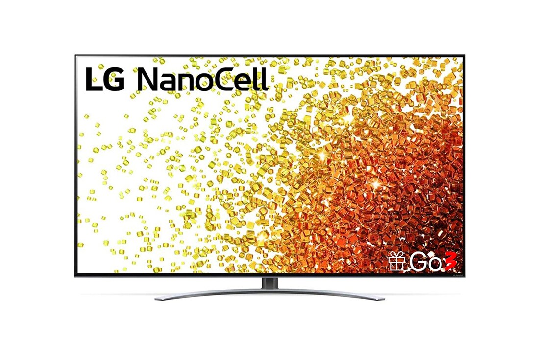 LG 65 colių NanoCell 4K teler koos protsessor α7 ja helisüsteem Dolby Atmos, LG „NanoCell“ TV vaizdas iš priekio, 65NANO923PB, thumbnail 6