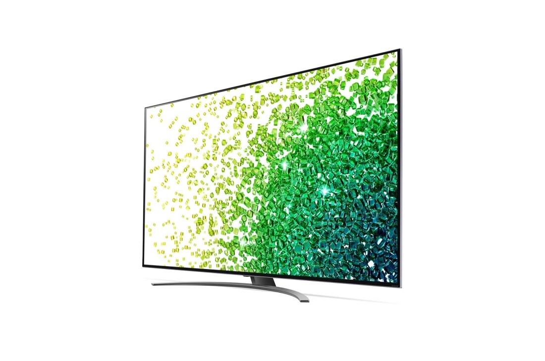 LG 86 colių NanoCell 4K teler koos protsessor α7 ja helisüsteem Dolby Atmos, 30 laipsnių vaizdas iš šono su papildomu vaizdu, 86NANO863PA, thumbnail 3