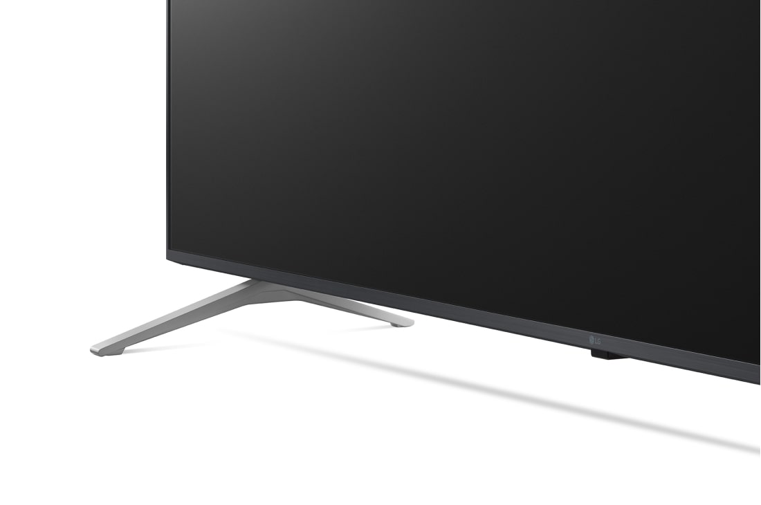 LG 75 colių UHD 4K televizorius 75UP7700, stovo vaizdas stambiu planu, 75UP77003LB, thumbnail 6