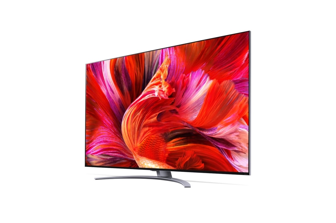LG 75 colių QNED 8K televizorius, 30 laipsnių vaizdas iš šono su papildomu vaizdu, 75QNED963PA, thumbnail 3