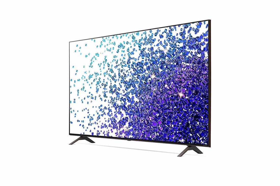 LG 65 colių NanoCell 4K teler koos protsessor α7 ja helisüsteem Dolby Atmos, 30 laipsnių vaizdas iš šono su papildomu vaizdu, 65NANO793PB, thumbnail 3