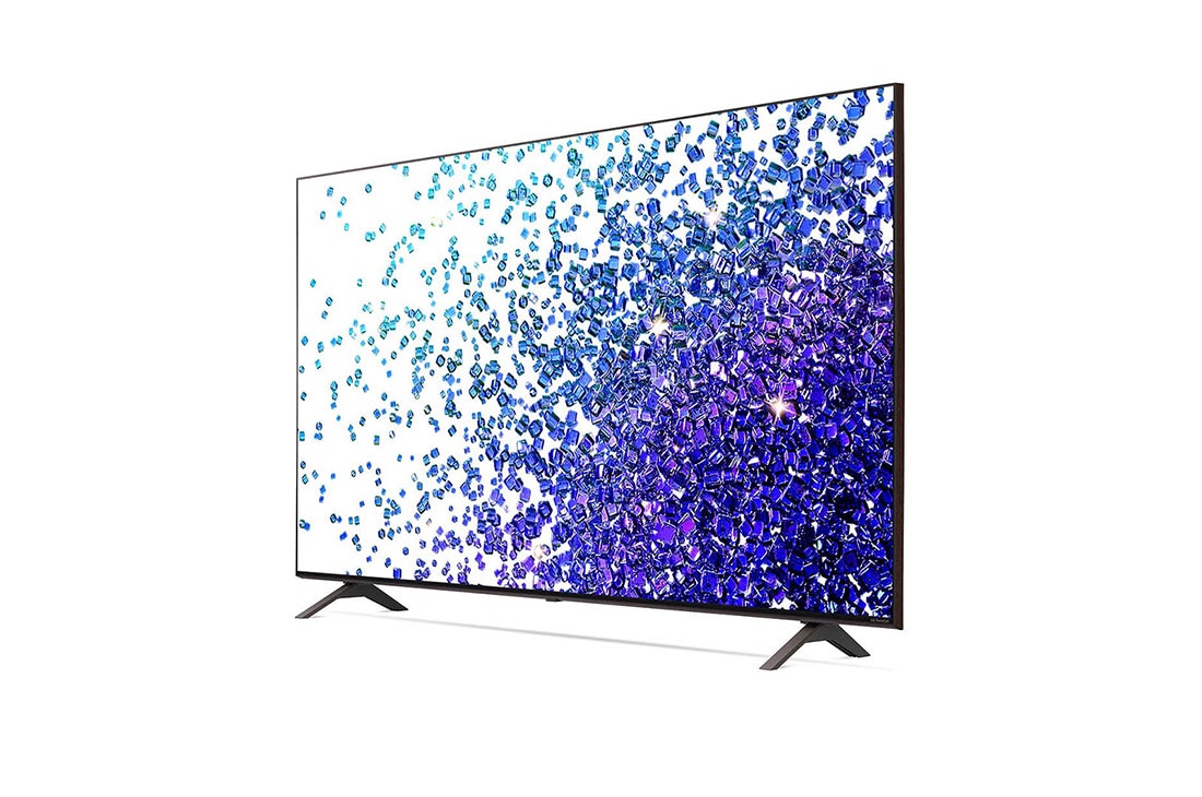 LG 50 colių NanoCell 4K televizorius, 30 laipsnių vaizdas iš šono su papildomu vaizdu, 50NANO793PB, thumbnail 3