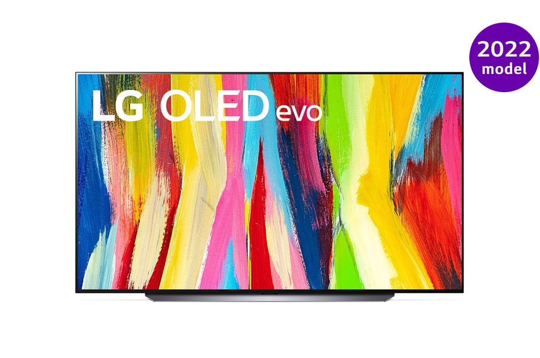 LG 55  colių 4K OLED evo TV C2, Vaizdas iš priekio, OLED55C22LB