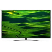LG 65 colių QNED 4K televizorius, vaizdas iš priekio su papildomu vaizdu, 65QNED813QA, thumbnail 2