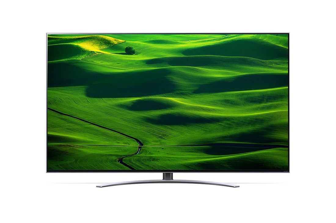 LG 65 colių QNED 4K televizorius, vaizdas iš priekio su papildomu vaizdu, 65QNED823QB, thumbnail 2