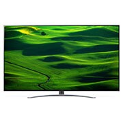LG 65 colių QNED 4K televizorius, vaizdas iš priekio su papildomu vaizdu, 65QNED823QB, thumbnail 2