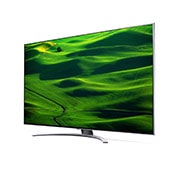 LG 65 colių QNED 4K televizorius, 30 laipsnių vaizdas iš šono su papildomu vaizdu, 65QNED823QB, thumbnail 3