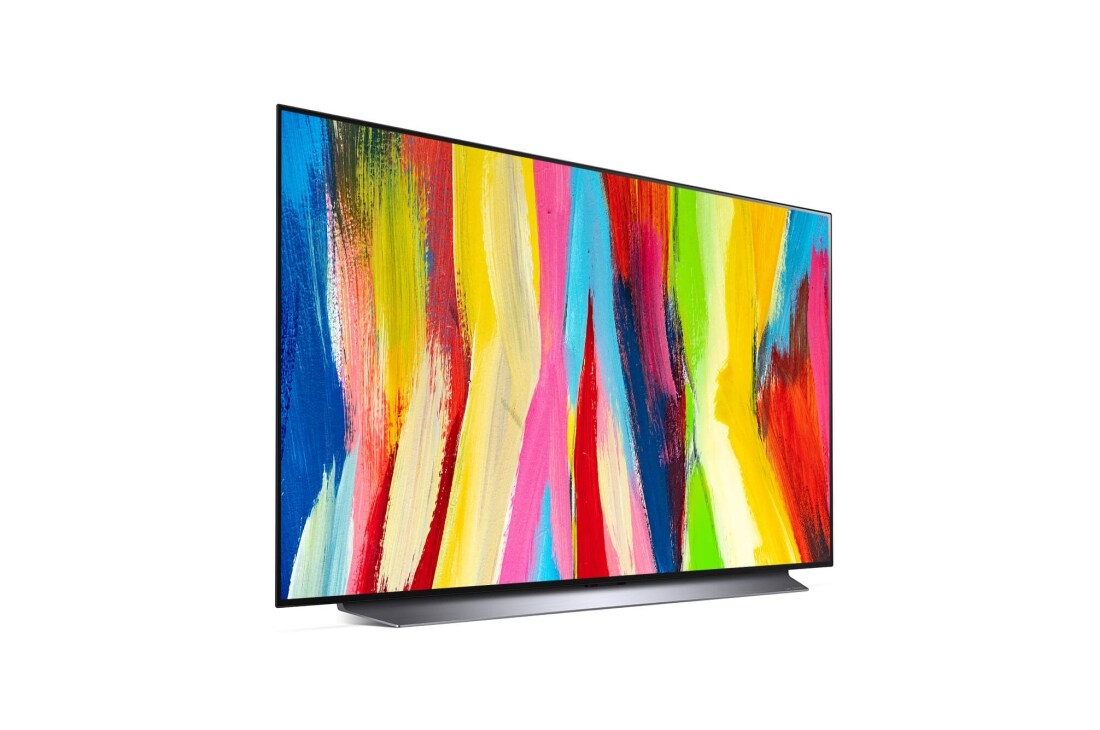 LG 48 colių 4K OLED evo TV C2, Šiek tiek pakreiptas vaizdas iš šono, OLED48C21LA, thumbnail 5