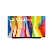 LG 48 colių 4K OLED evo TV C2, Vaizdas iš priekio, OLED48C21LA, thumbnail 1