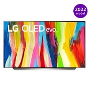 LG 48 colių 4K OLED evo TV C2, Vaizdas iš priekio, OLED48C22LB, thumbnail 1