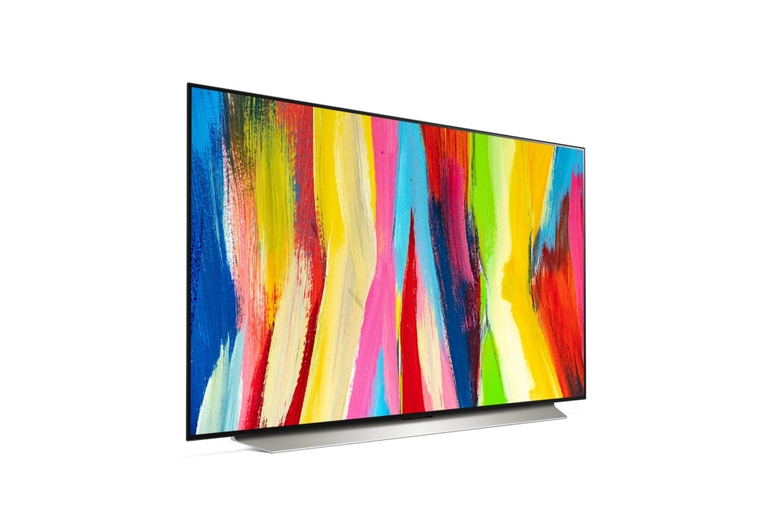 LG 48 colių 4K OLED evo TV C2, Šiek tiek pakreiptas vaizdas iš šono, OLED48C22LB, thumbnail 5